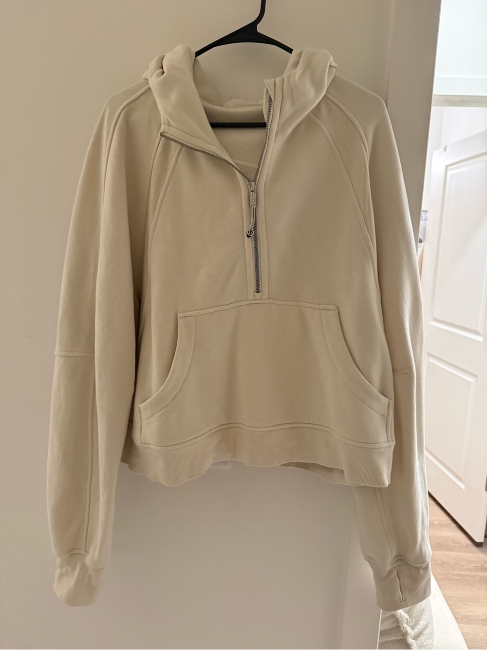 lululemon athletica Cream Half-Zip Scuba
